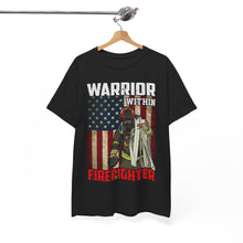 Load image into Gallery viewer, Warrior Within Firefighter Tee - American Flag Edition