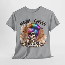 Load image into Gallery viewer, "Mom's Coffee" Rainbow Skeleton T-Shirt - Funny Adulting Tee