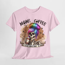 Load image into Gallery viewer, "Mom's Coffee" Rainbow Skeleton T-Shirt - Funny Adulting Tee
