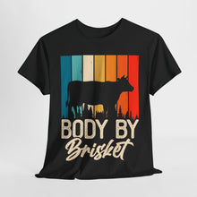 Load image into Gallery viewer, Body by Brisket" Vintage Style BBQ Tee