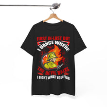 Load image into Gallery viewer, Firefighter Devil Walker Tee - First In, Last Out