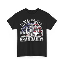 Load image into Gallery viewer, Reel Cool Granddaddy T-Shirt - Patriotic Fishing Design