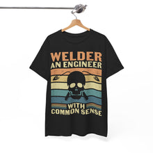 Load image into Gallery viewer, "Welder Engineer with Common Sense" Vintage Black Tee