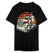 Load image into Gallery viewer, Retro Big Rig Vibes Graphic Tee - black