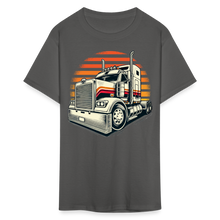 Load image into Gallery viewer, Retro Big Rig Vibes Graphic Tee - charcoal
