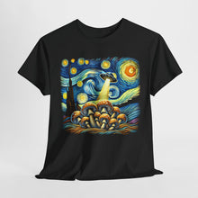 Load image into Gallery viewer, Cosmic Mushroom Abduction UFO and Nature Fusion Design Unisex Cotton Tee