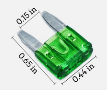 Load image into Gallery viewer, 1000 Pack Auto Fuses 30 AMP APM/ATM 32V Mini Blade Style Fuses 30A