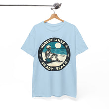 Load image into Gallery viewer, "Nobody Likes a Shady Beach" Skeleton T-Shirt - Funny Beachwear
