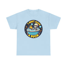 Load image into Gallery viewer, "I Don't Give a Duck" Funny Skeleton Bath T-Shirt