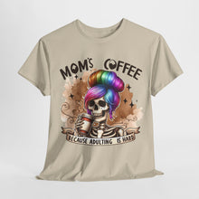 Load image into Gallery viewer, "Mom's Coffee" Rainbow Skeleton T-Shirt - Funny Adulting Tee