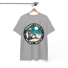 Load image into Gallery viewer, "Nobody Likes a Shady Beach" Skeleton T-Shirt - Funny Beachwear