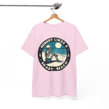 Load image into Gallery viewer, "Nobody Likes a Shady Beach" Skeleton T-Shirt - Funny Beachwear