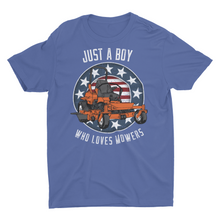Load image into Gallery viewer, Just A Boy Who Loves Mowers Unisex T-Shirt