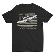 Load image into Gallery viewer, A-10 Thunderbolt Warthog Till The Sky Starts Farting Unisex T-Shirt