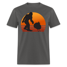 Load image into Gallery viewer, Bigfoot Thanksgiving Funny Sasquatch Turkey Unisex Classic T-Shirt - charcoal