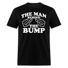 Load image into Gallery viewer, The Man Behind The Bump, Pregnancy Gift Shirt - black