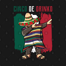 Load image into Gallery viewer, Dabbing Mexican Poncho Cinco De Mayo Funny Cinco De Drinko Unisex Classic T-Shirt