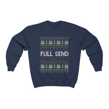 Load image into Gallery viewer, Funny Full Send Ugly Christmas Sweater Unisex Heavy Blend™ Crewneck Sweatshirt