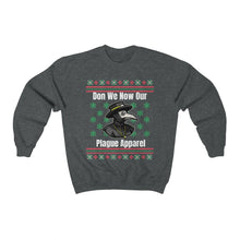 Load image into Gallery viewer, Ugly Christmas Sweater Style Plague Doctor Unisex Heavy Blend™ Crewneck Sweatshirt