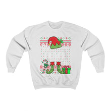 Load image into Gallery viewer, I'm The Black Elf Funny Christmas Ugly Sweater Unisex Heavy Blend™ Crewneck Sweatshirt