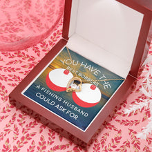 Load image into Gallery viewer, Funny Fishing Gift for Wife Forever Love Necklace, Anniversary Birthday or Christmas Gift