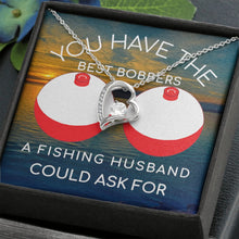 Load image into Gallery viewer, Funny Fishing Gift for Wife Forever Love Necklace, Anniversary Birthday or Christmas Gift