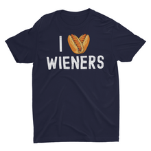 Load image into Gallery viewer, I Heart Love Wieners Funny Hotdog Cookout Unisex T-Shirt