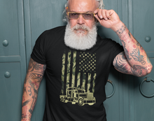Load image into Gallery viewer, Patriotic Trucker Camouflage American Flag Unisex T-Shirt - E.G. Supplies, LLC