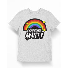 Load image into Gallery viewer, Crippling Anxiety Rainbow Unisex T-Shirt - E.G. Supplies, LLC