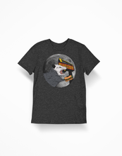 Load image into Gallery viewer, Screaming Opossum Eating a Hamburger in Front of the Moon Unisex Classic T-Shirt