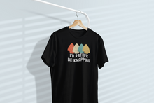 Load image into Gallery viewer, I'd Rather Be Knapping, Primitive Arrowhead Flint KnappingUnisex Classic T-Shirt