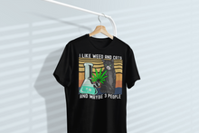 Load image into Gallery viewer, I Like Weed and Cats and Maybe 3 People Unisex Classic T-Shirt