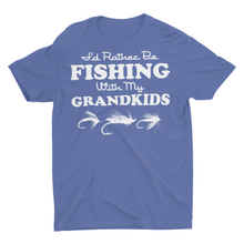 Load image into Gallery viewer, I'd Rather Be Fishing With My Grandkids, Grandparent Fishing Shirt