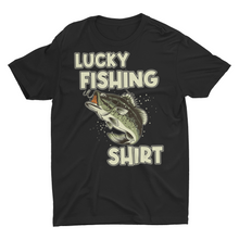 Load image into Gallery viewer, Lucky Fishing Shirt Fishing Pole Gift Shirt