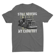 Load image into Gallery viewer, Truck Driver Camo American Flag Veteran Trucker Unisex T-Shirt