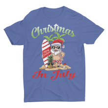 Load image into Gallery viewer, Vacation Beach Santa Christmas in July Shirt