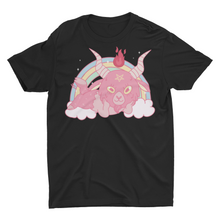 Load image into Gallery viewer, Pastel Goth Nu Goth Baby Baphomet Kawaii Pink Unisex T-Shirt
