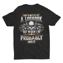 Load image into Gallery viewer, Truck Driver Logbook Funny Trucker Shirt