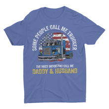 Load image into Gallery viewer, Trucker Dad and Husband Truck Driver Gift Shirt