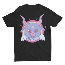 Load image into Gallery viewer, Pastel Goth Nu Goth Baby Baphomet Kawaii Rainbow Unisex T-Shirt