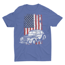 Load image into Gallery viewer, American Flag Classic Car Show Shirt
