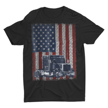 Load image into Gallery viewer, American Flag Truck Driver Trucker Shirt
