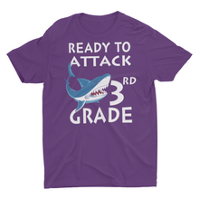 Load image into Gallery viewer, Back To School Ready To Attack 3rd Grade Shark Kids' T-Shirt