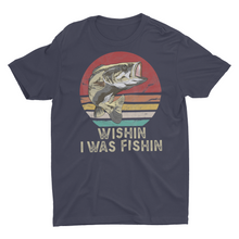 Load image into Gallery viewer, Wish I Was Fishin, Funny Fishing Shirt