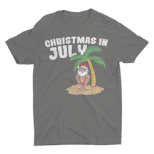 Load image into Gallery viewer, Beach Santa Christmas In July Unisex Classic T-Shirt