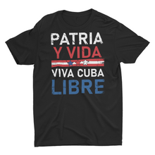 Load image into Gallery viewer, patria y vida viva cuba libre Free Cuba Shirt