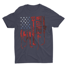 Load image into Gallery viewer, Patriotic American Flag Welder welding Shirt