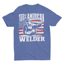 Load image into Gallery viewer, 100% American Welder, Welding Shirts, Gift For Welder