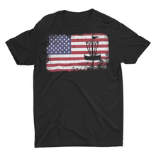 Load image into Gallery viewer, American Flag Disc Golf Shirt Patriotic Disc Golfer Gift