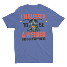 Load image into Gallery viewer, I'm Blessed to be a Welder God Guides My Hand Welding Shirt